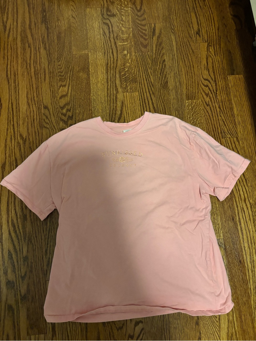 Pink Sun Kissed Coconut Oversized Tee